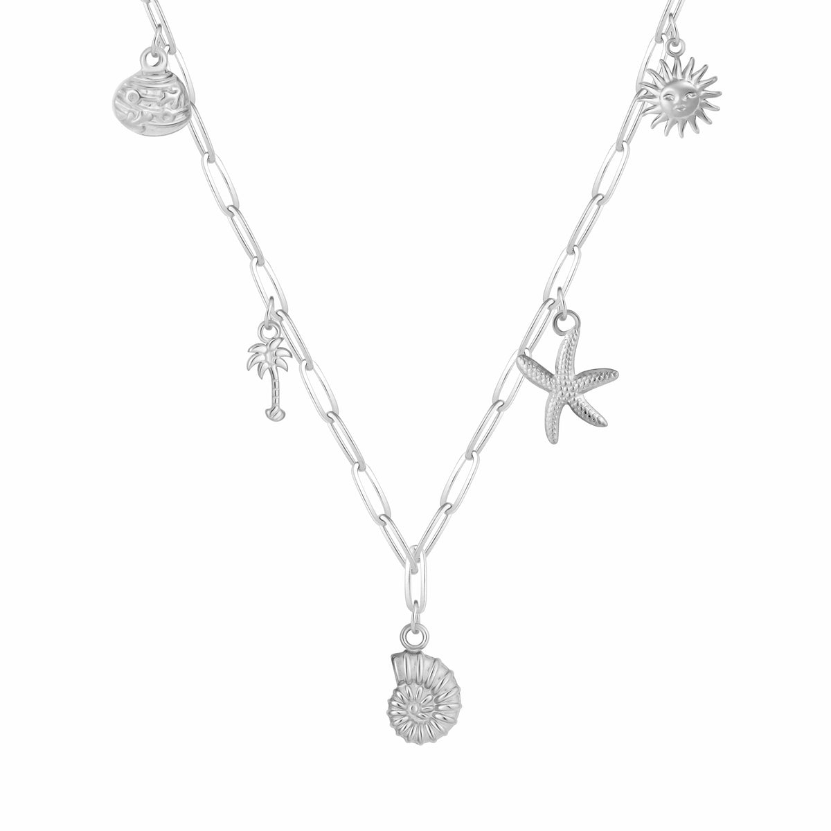 Bohomoon Stainless Steel Palm Charm Necklace