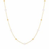 BohoMoon Stainless Steel Paradise Pearl Necklace Gold