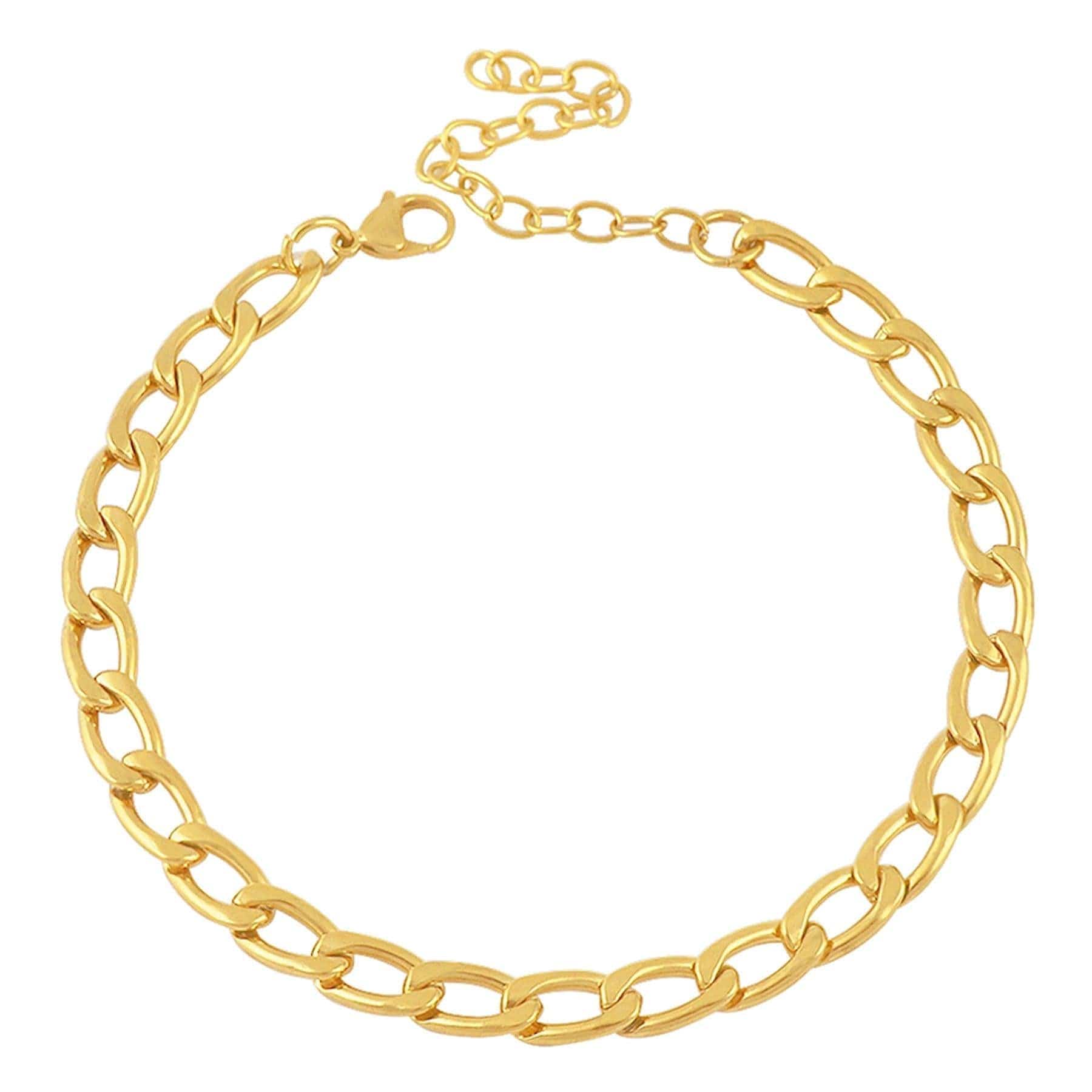 BohoMoon Stainless Steel Parisian Choker / Necklace Gold / Choker