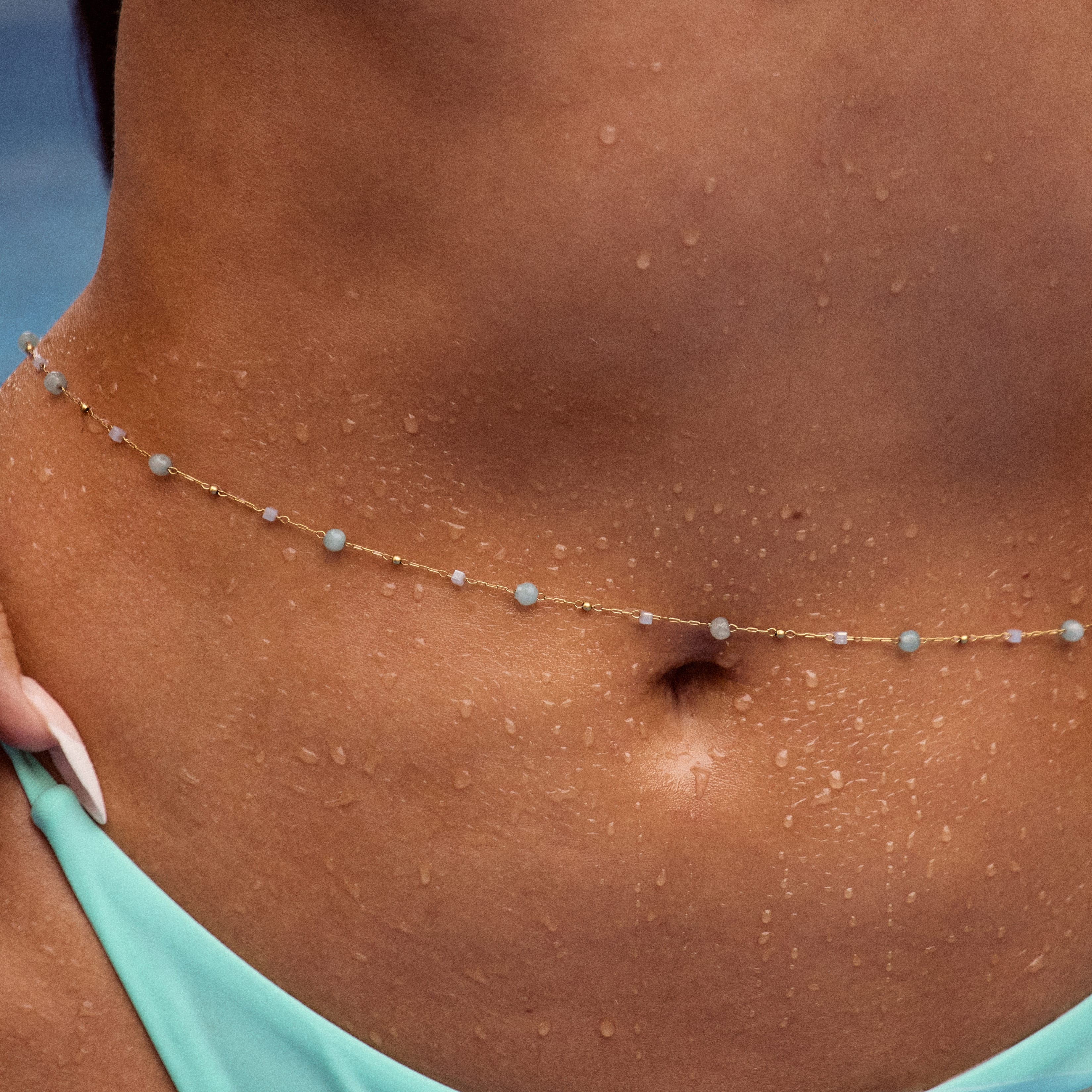 Bohomoon Stainless Steel Pastel Belly Chain