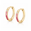 Bohomoon Stainless Steel Peaches Hoop Earrings