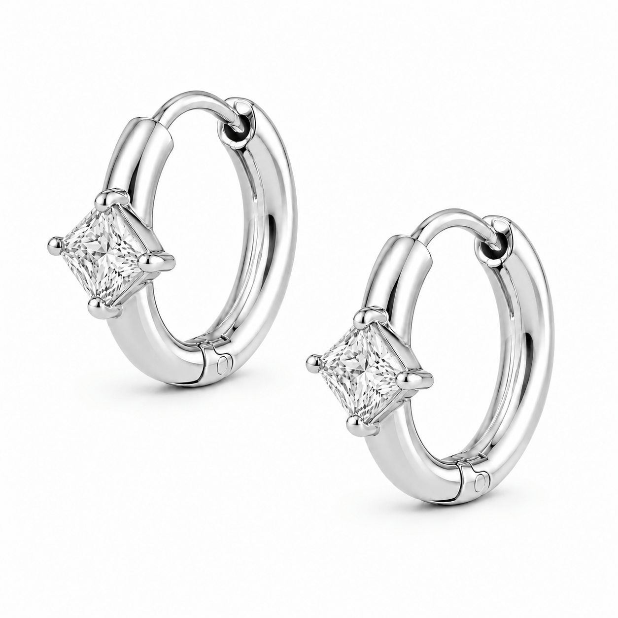 Bohomoon Stainless Steel Pennie Hoop Earrings