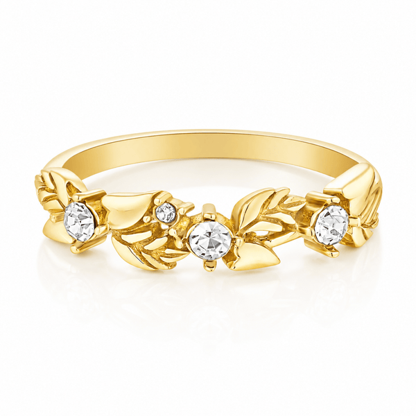 Bohomoon Stainless Steel Peony Ring