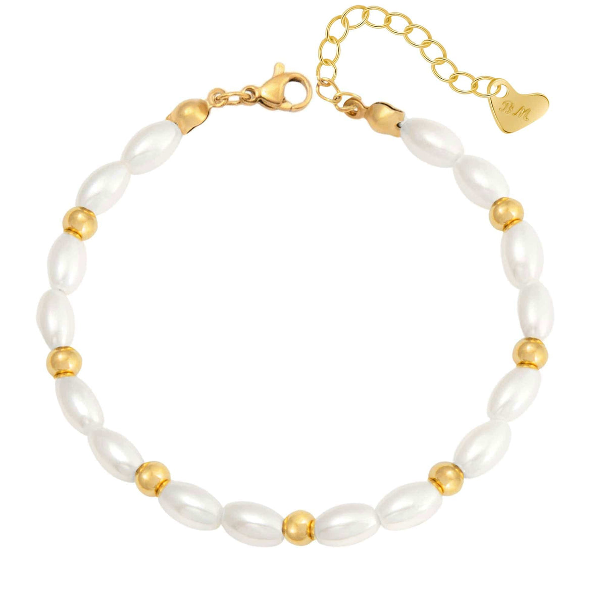 Bohomoon Stainless Steel Pina Colada Pearl Bracelet