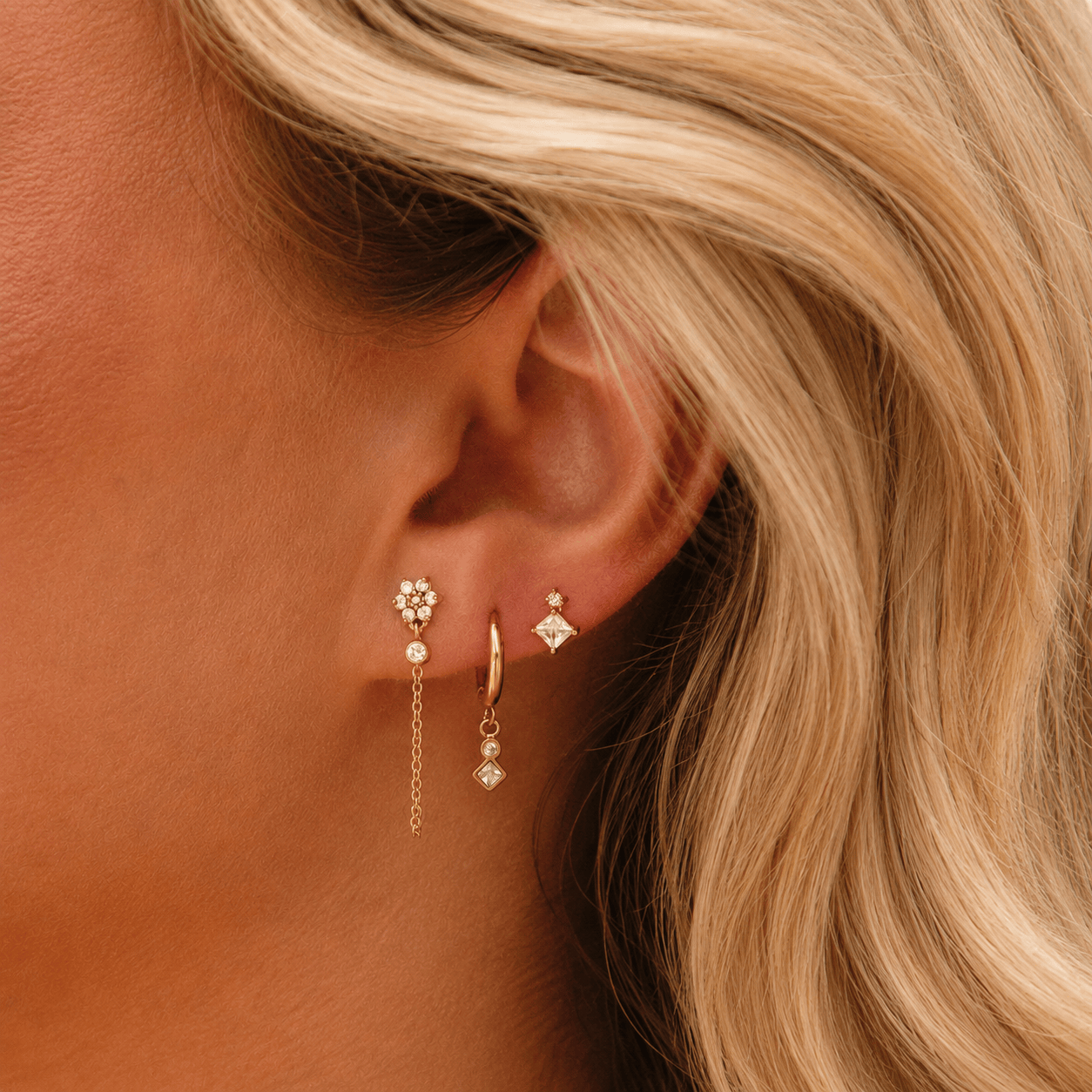 Bohomoon Stainless Steel Pippa Stud Earrings