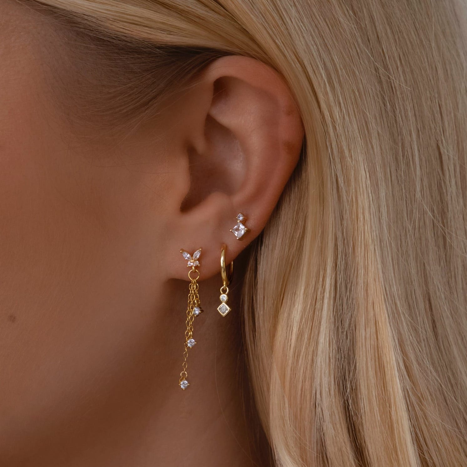 Bohomoon Stainless Steel Pippa Stud Earrings