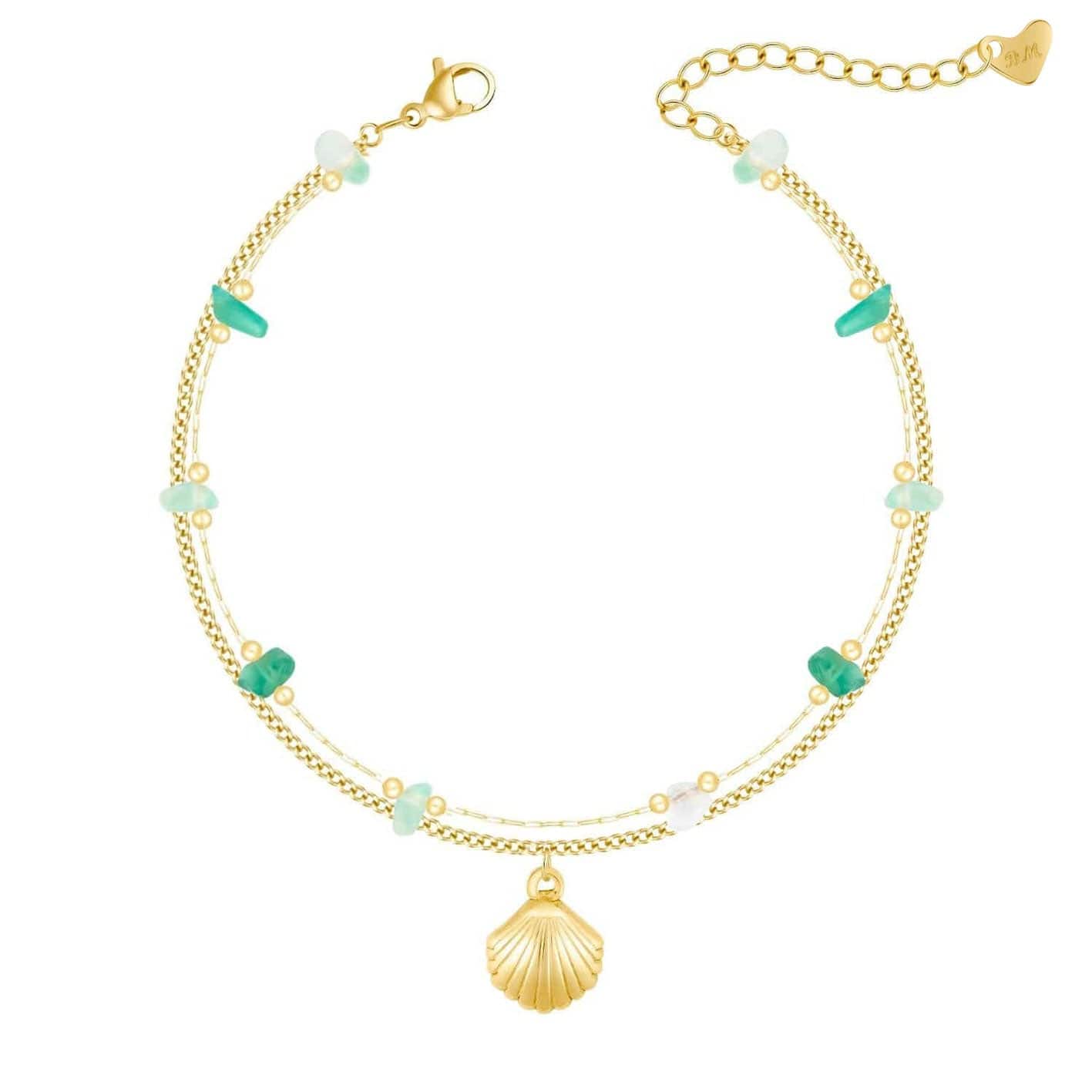 Bohomoon Stainless Steel Purpose Shell Anklet