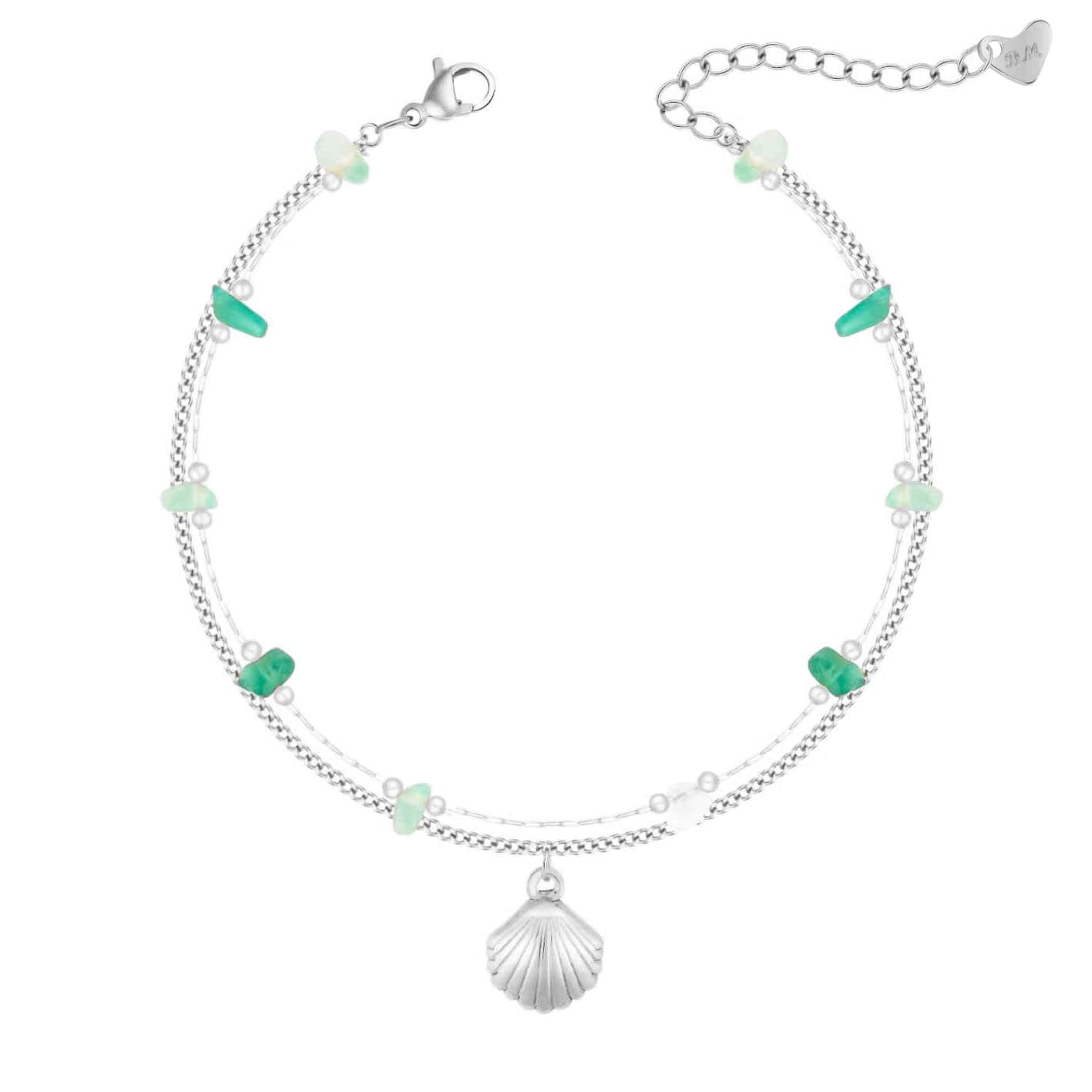 Bohomoon Stainless Steel Purpose Shell Anklet
