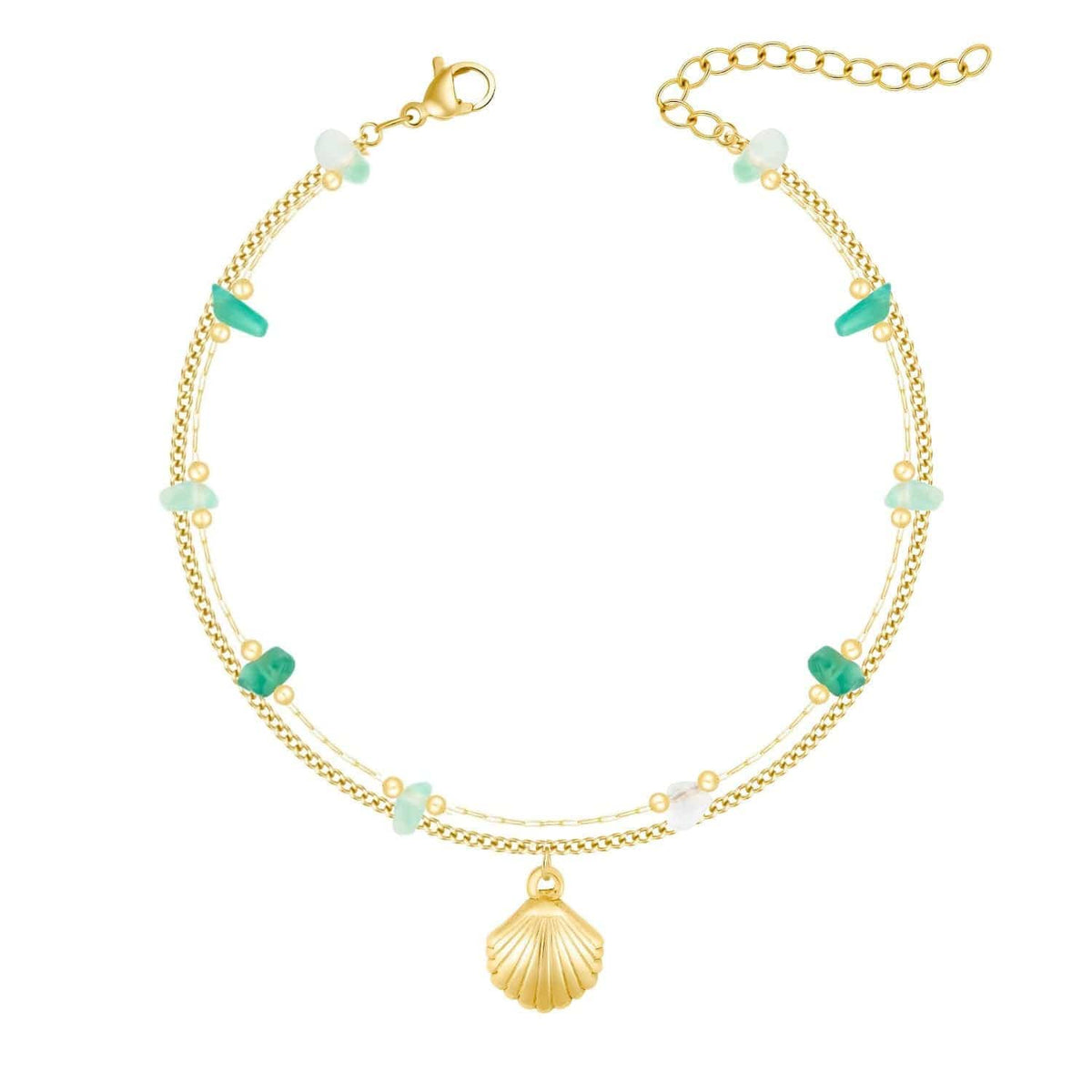 Bohomoon Stainless Steel Purpose Shell Anklet