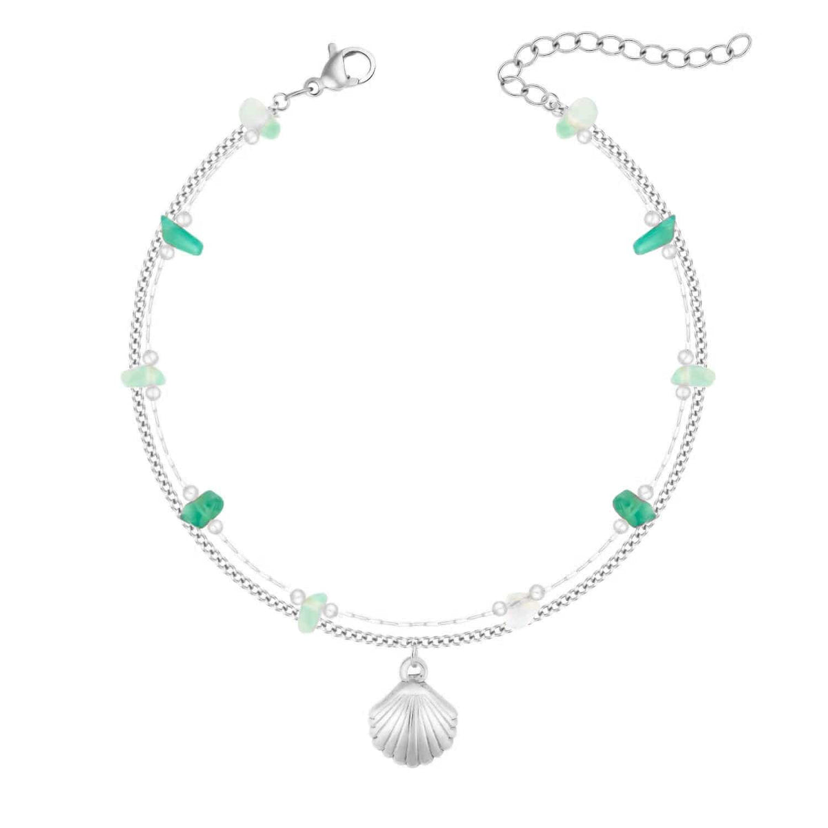Bohomoon Stainless Steel Purpose Shell Anklet