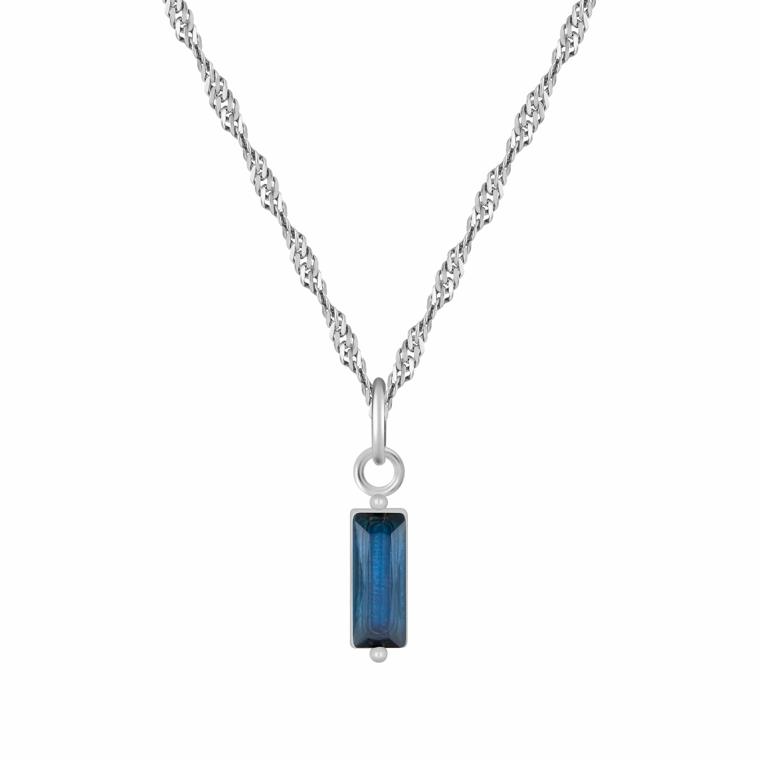 Bohomoon Stainless Steel Quartet Birthstone Necklace