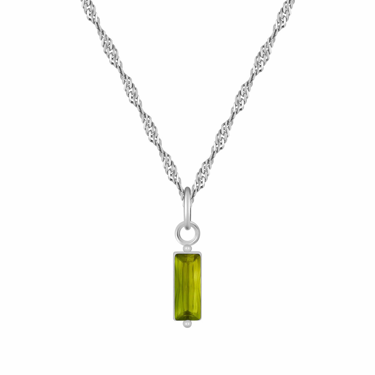 Bohomoon Stainless Steel Quartet Birthstone Necklace