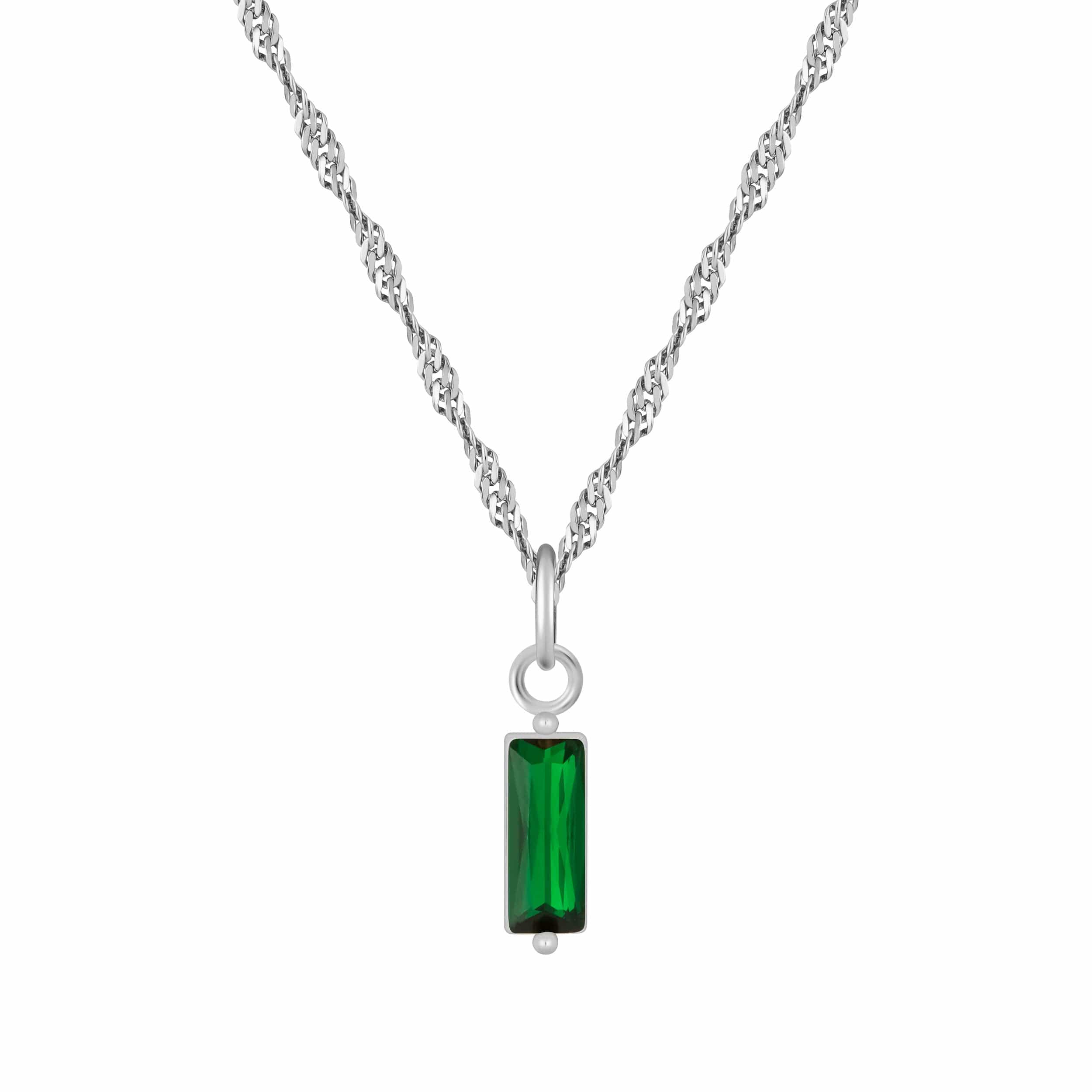 Bohomoon Stainless Steel Quartet Birthstone Necklace