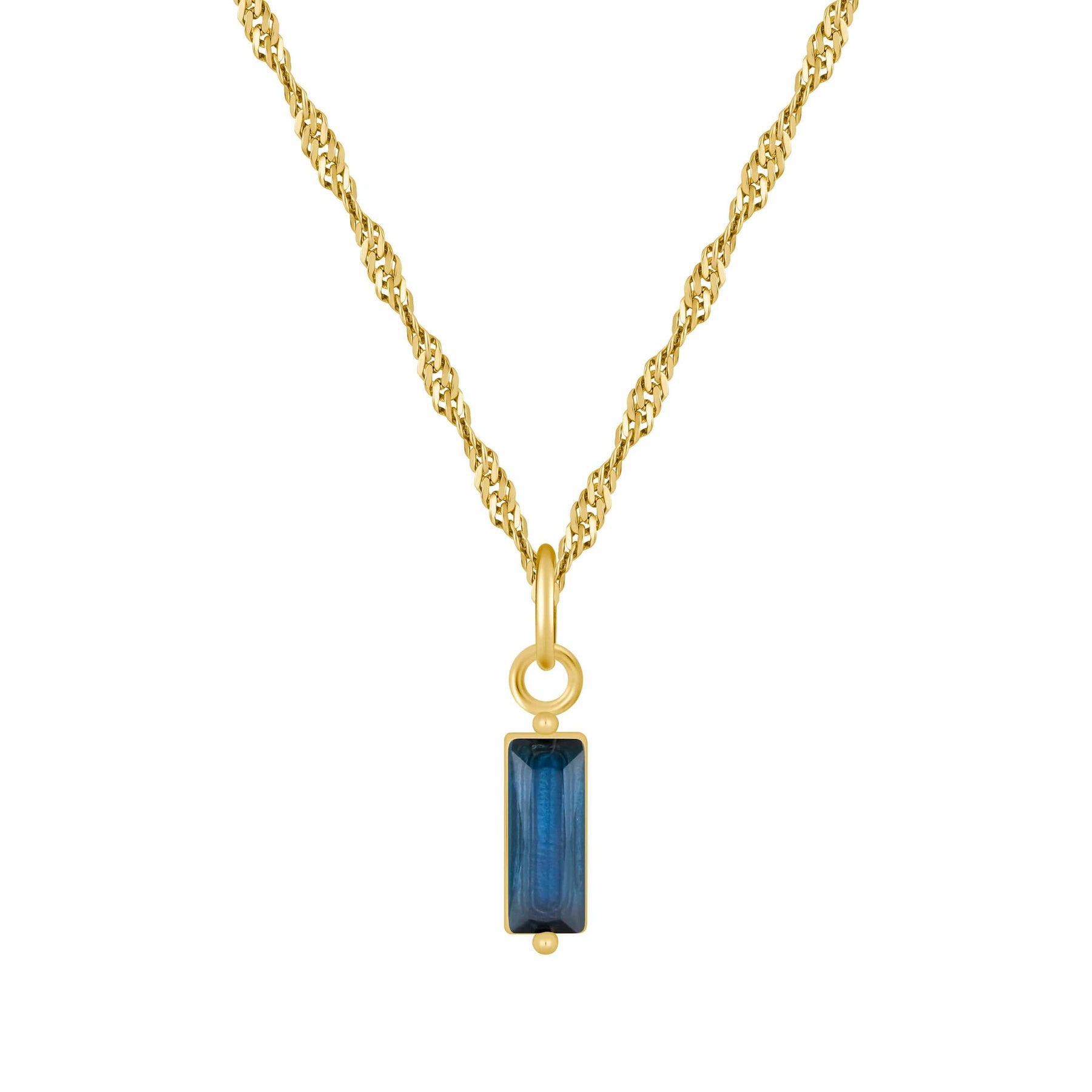 Bohomoon Stainless Steel Quartet Birthstone Necklace