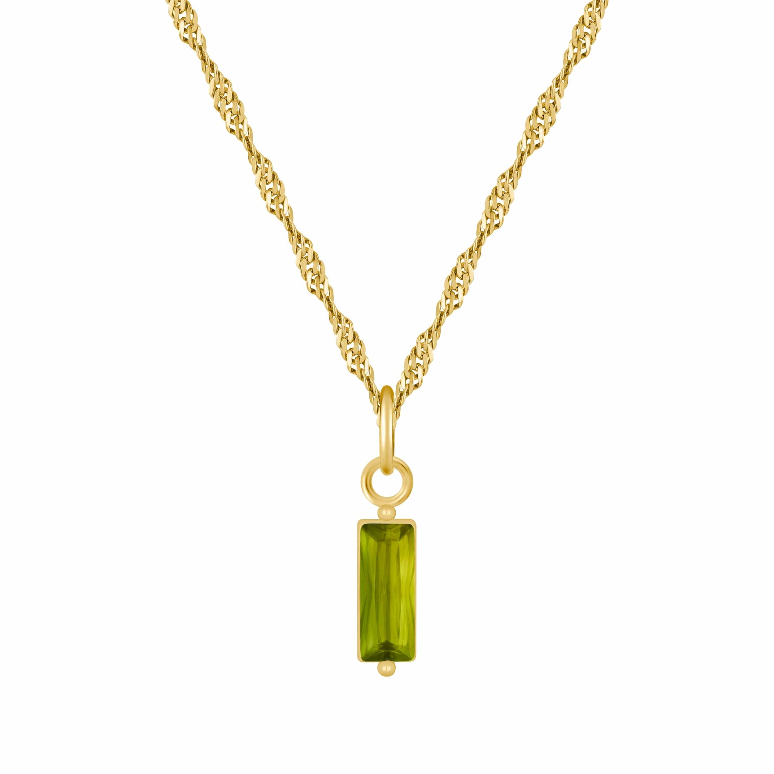 Bohomoon Stainless Steel Quartet Birthstone Necklace