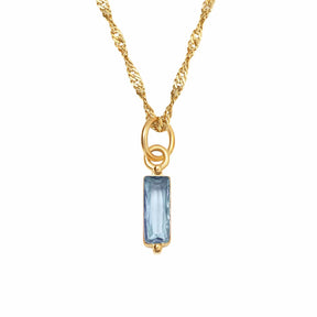 BohoMoon Stainless Steel Quartet Birthstone Necklace