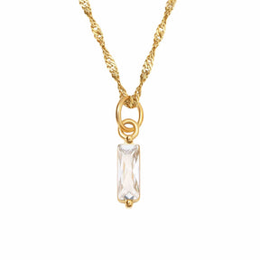 BohoMoon Stainless Steel Quartet Birthstone Necklace