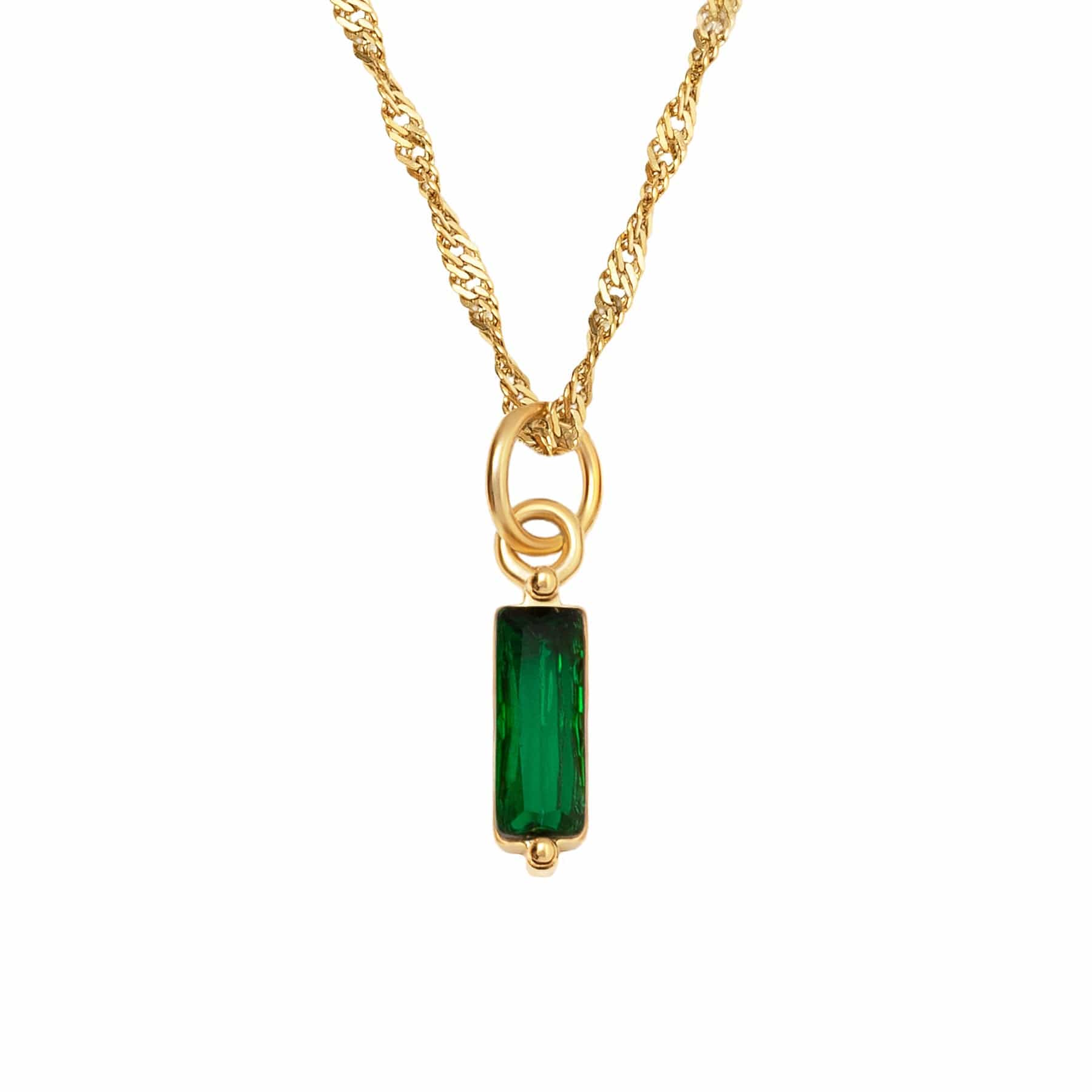 BohoMoon Stainless Steel Quartet Birthstone Necklace