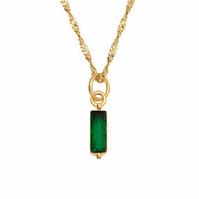 BohoMoon Stainless Steel Quartet Birthstone Necklace