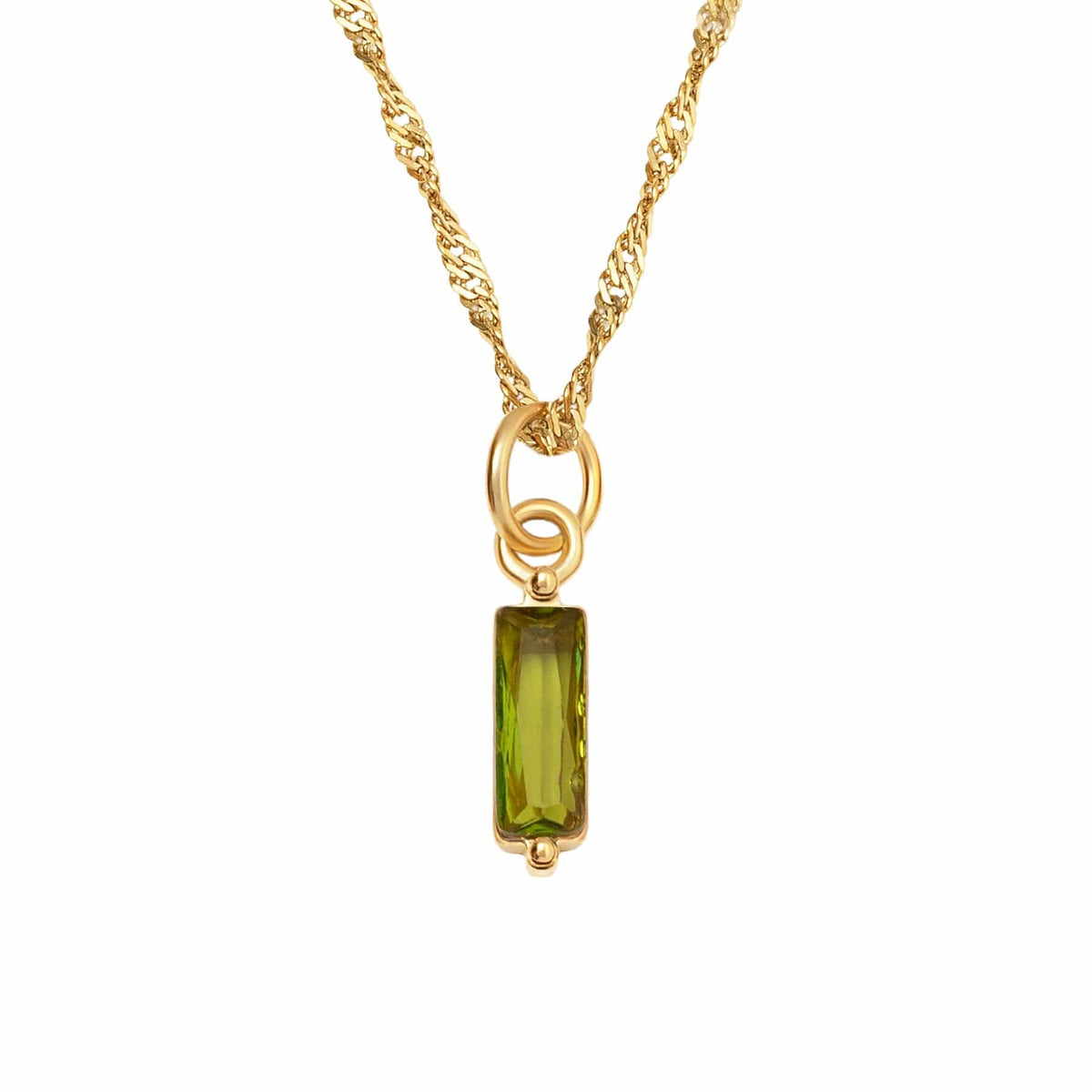 BohoMoon Stainless Steel Quartet Birthstone Necklace