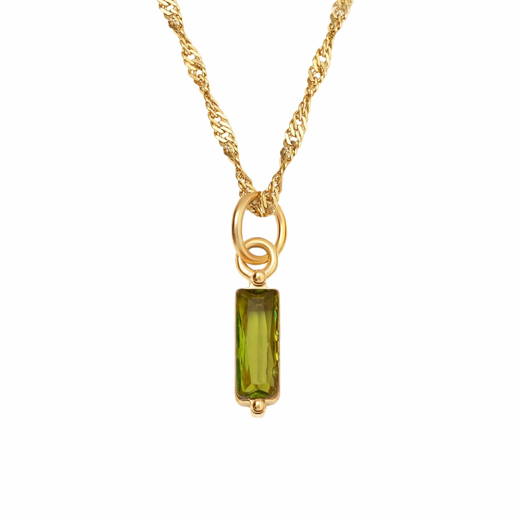 BohoMoon Stainless Steel Quartet Birthstone Necklace