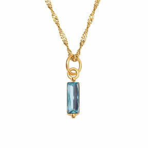 BohoMoon Stainless Steel Quartet Birthstone Necklace