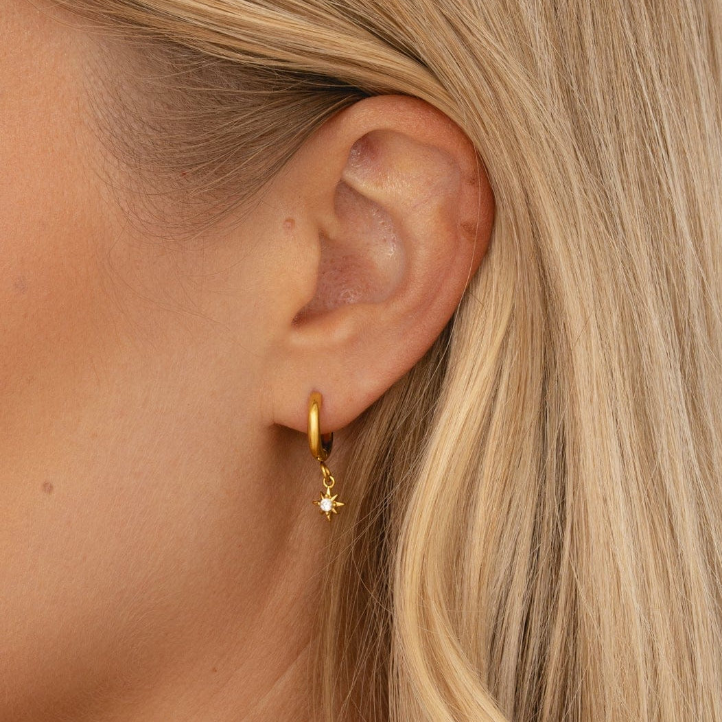 Bohomoon Stainless Steel Radiance Hoop Earrings