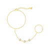 Bohomoon Stainless Steel Raquel Hand Chain Bracelet