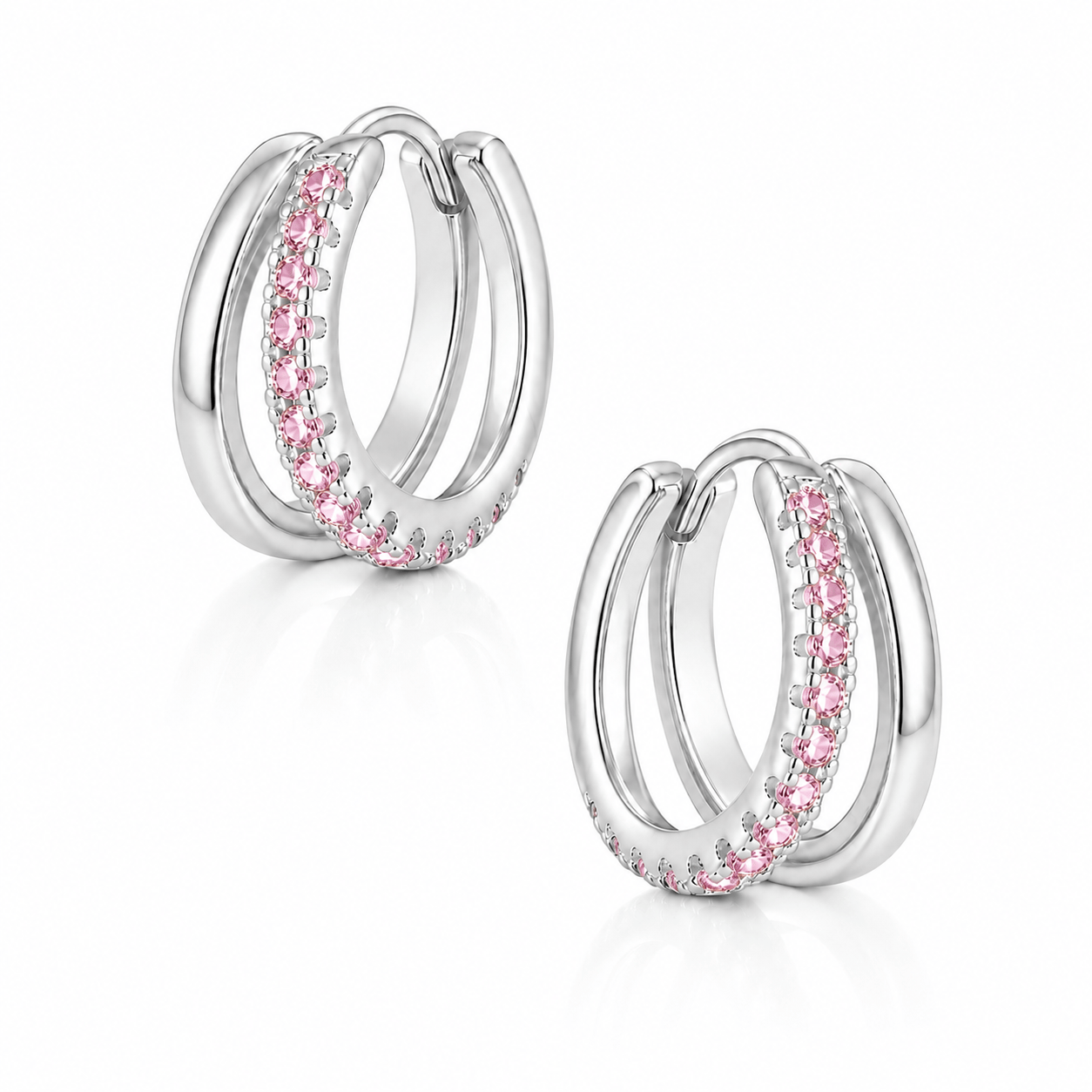 Bohomoon Stainless Steel Raven Hoop Earrings