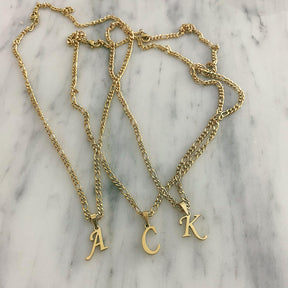 BOHOMOON Stainless Steel Rebel Initial Necklace