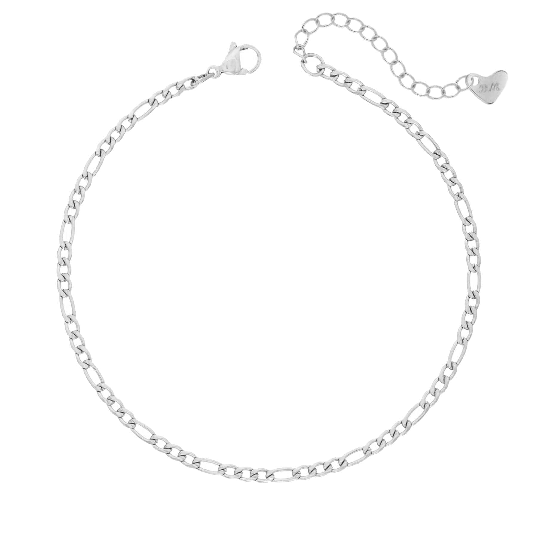 Bohomoon Stainless Steel Regal Figaro Anklet