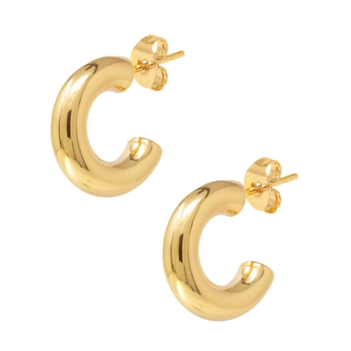 BohoMoon Stainless Steel Regina Hoop Earrings Gold