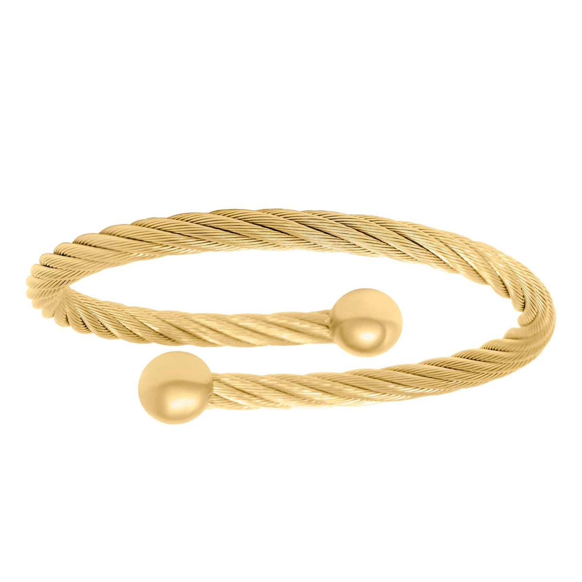 BohoMoon Stainless Steel Remi Cuff Bracelet Gold