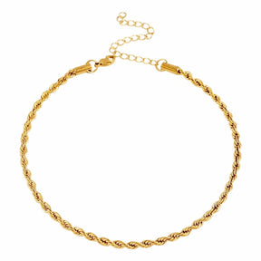 BohoMoon Stainless Steel Reni Rope Choker / Necklace Gold / Choker