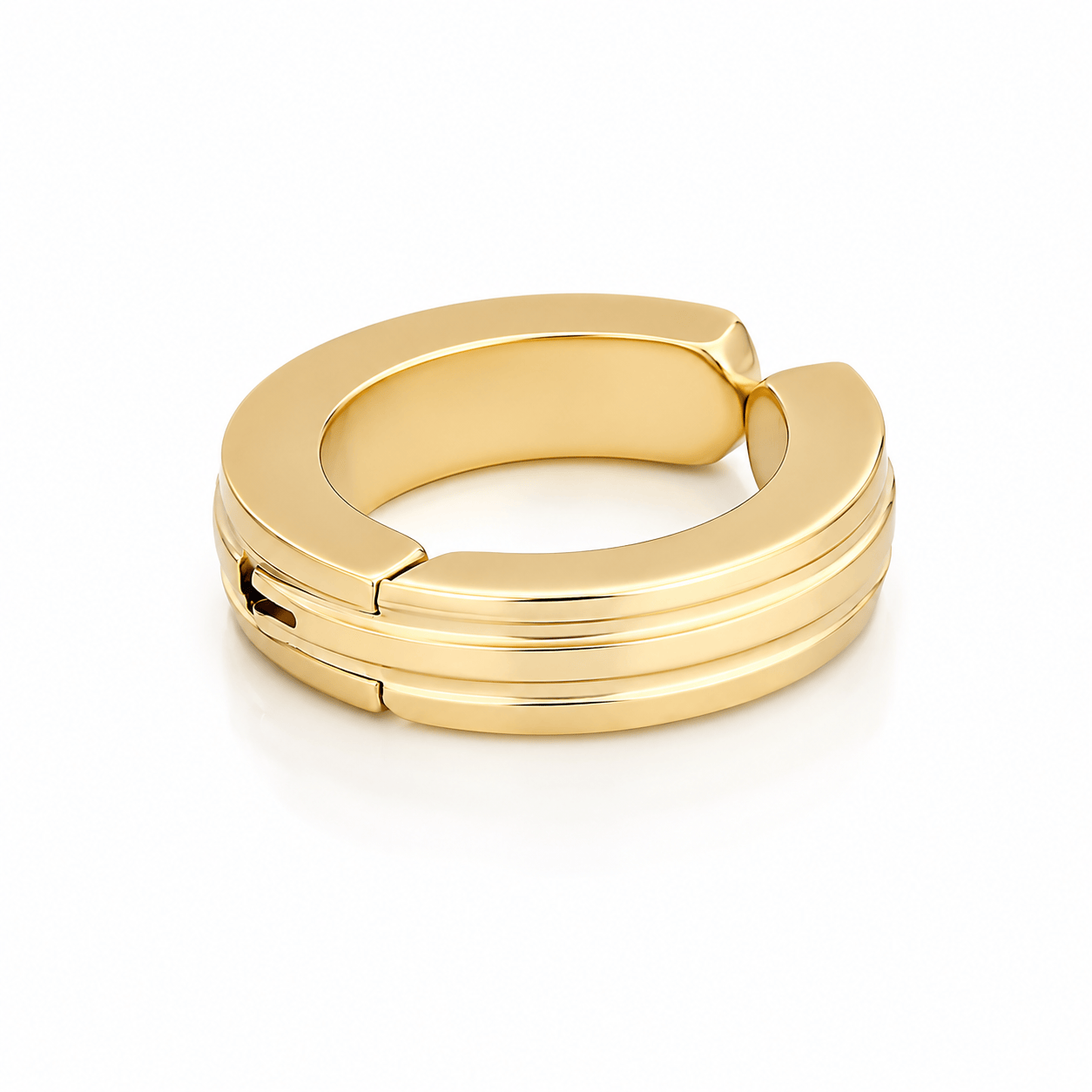 Bohomoon Stainless Steel Ridge Ear Cuff