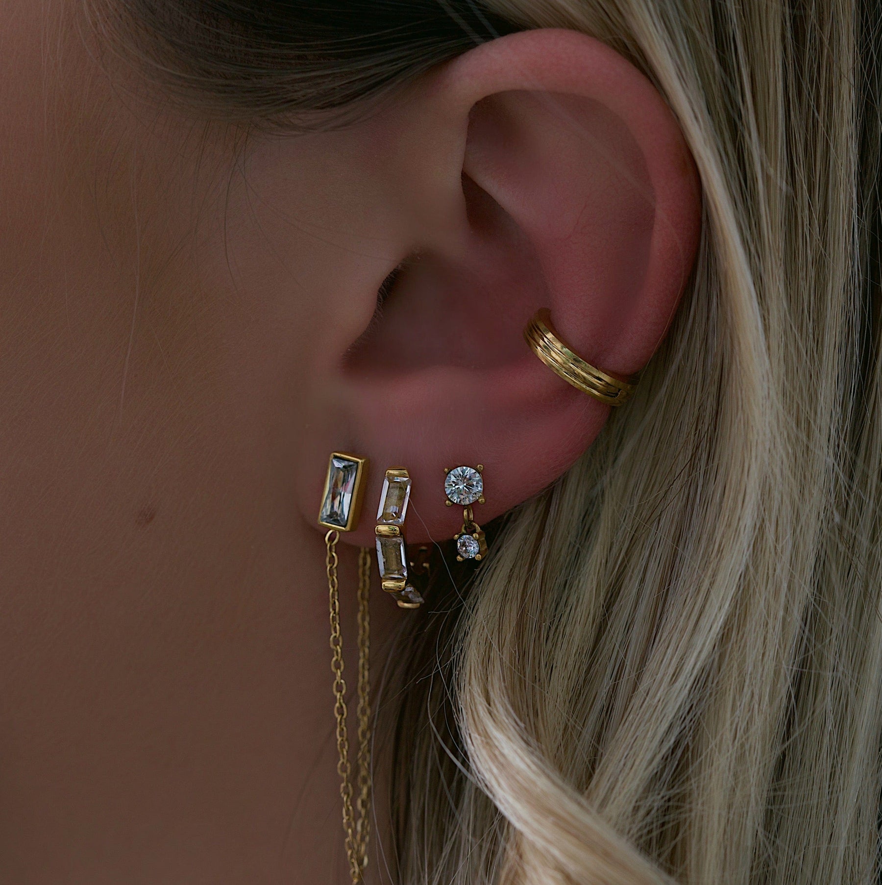 BOHOMOON Stainless Steel Ridge Ear Cuff