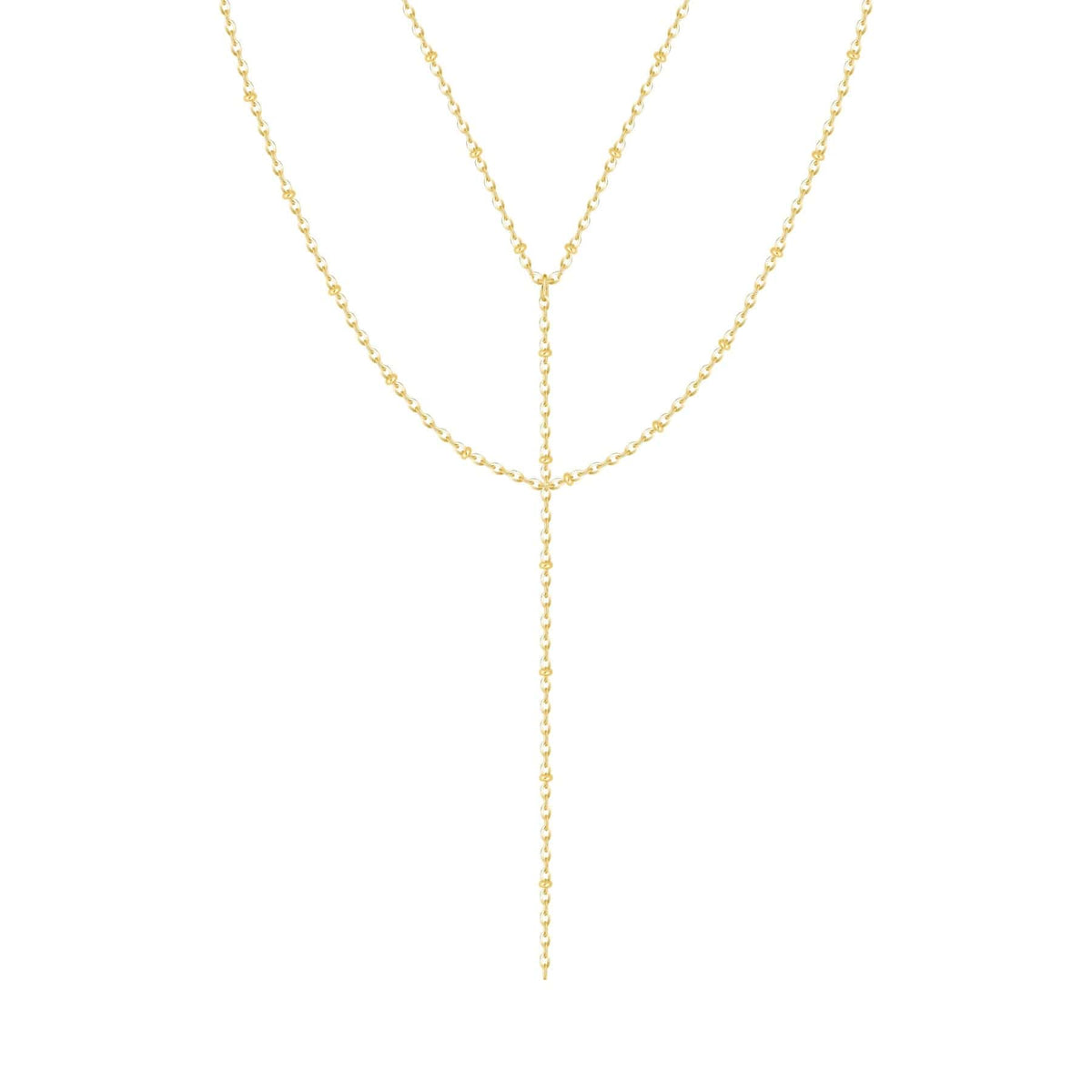 Bohomoon Stainless Steel Robyn Layered Lariat Necklace