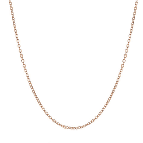 BohoMoon Stainless Steel Rolo link chain Rose Gold / 18" / 45cm fixed length