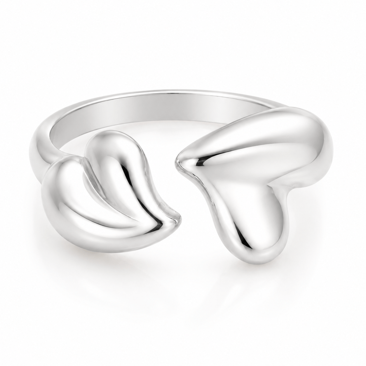 Bohomoon Stainless Steel Romance Heart Ring