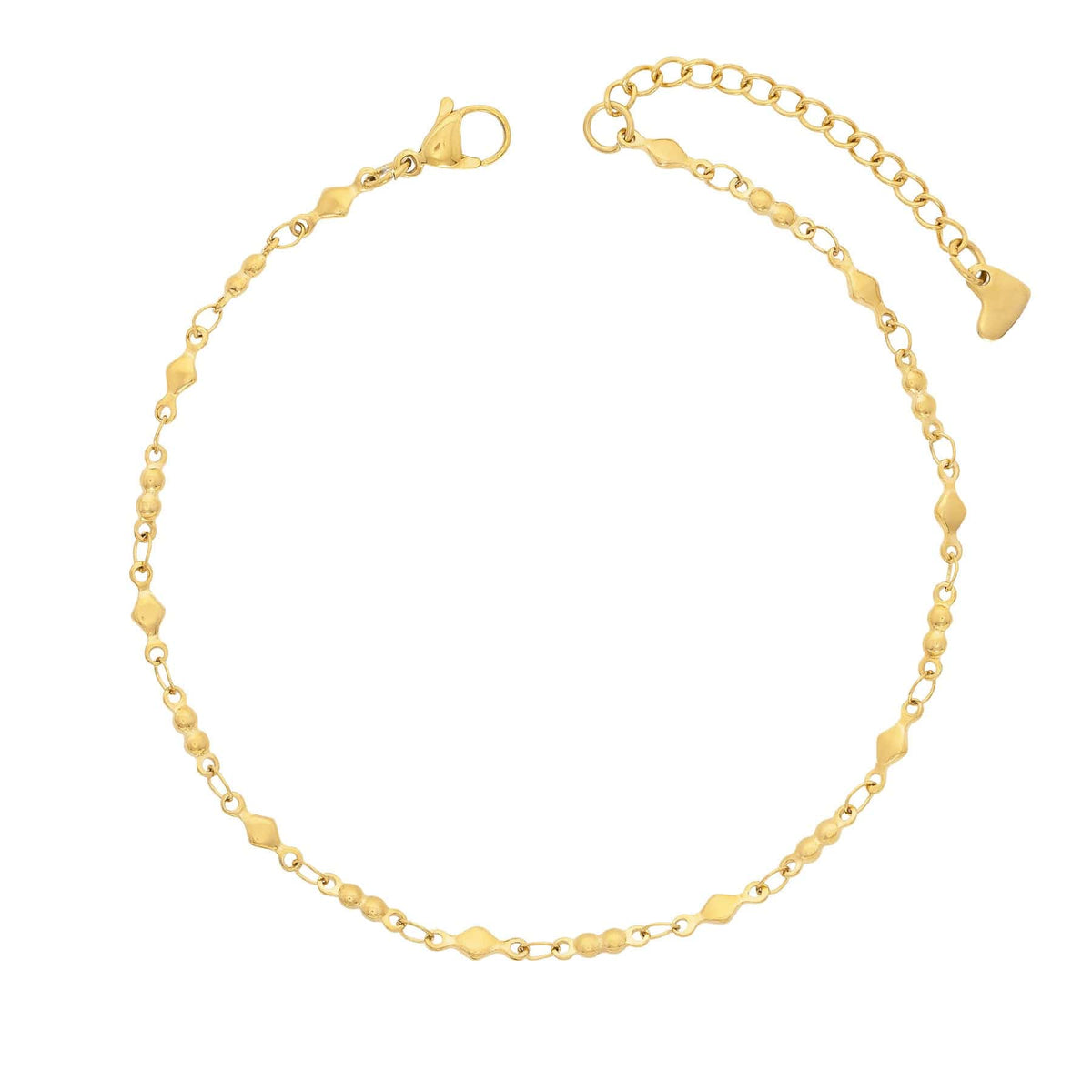 BohoMoon Stainless Steel Rory Anklet Gold