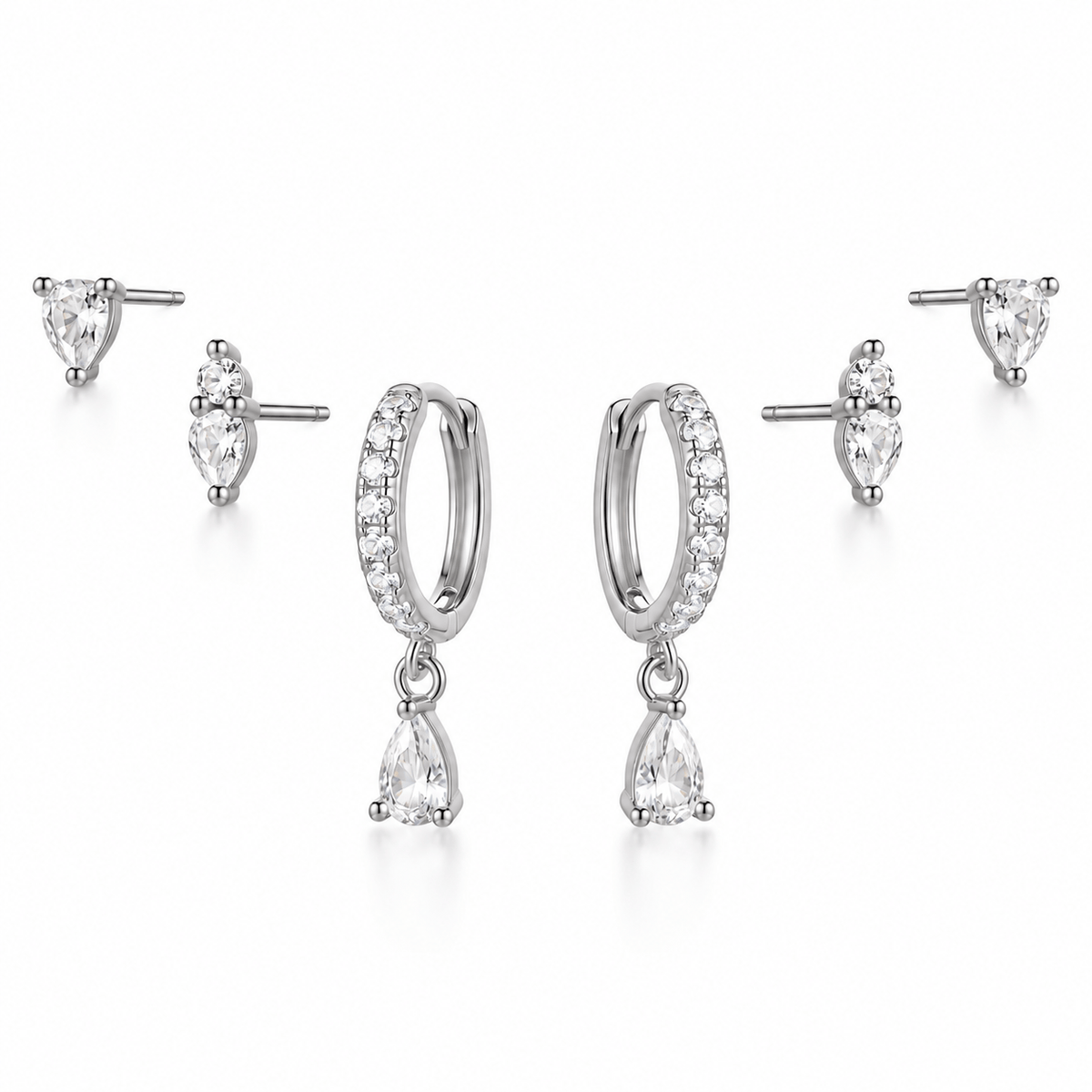Bohomoon Stainless Steel Rosa Earring Set