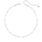 Bohomoon Stainless Steel Rosie Pearl Choker Necklace