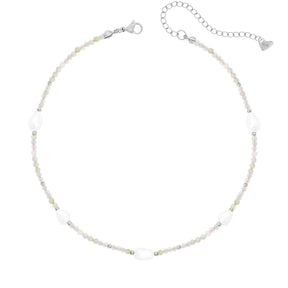 Bohomoon Stainless Steel Rosie Pearl Choker Necklace