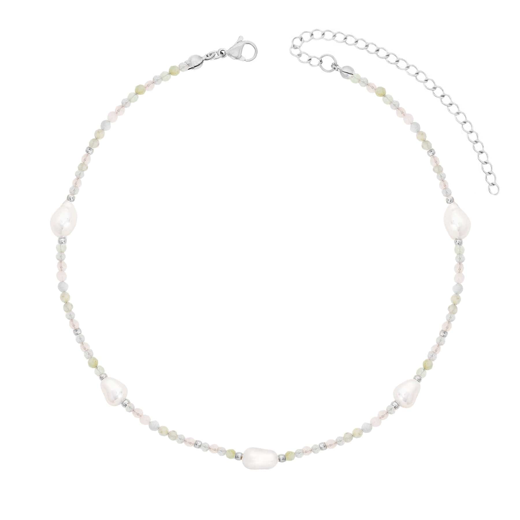 BohoMoon Stainless Steel Rosie Pearl Choker / Necklace
