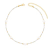 BohoMoon Stainless Steel Rosie Pearl Choker / Necklace