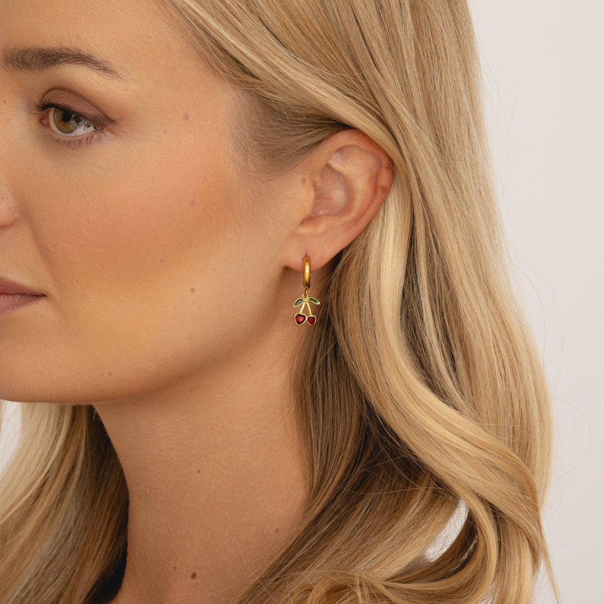 Bohomoon Stainless Steel Rouge Hoop Earrings