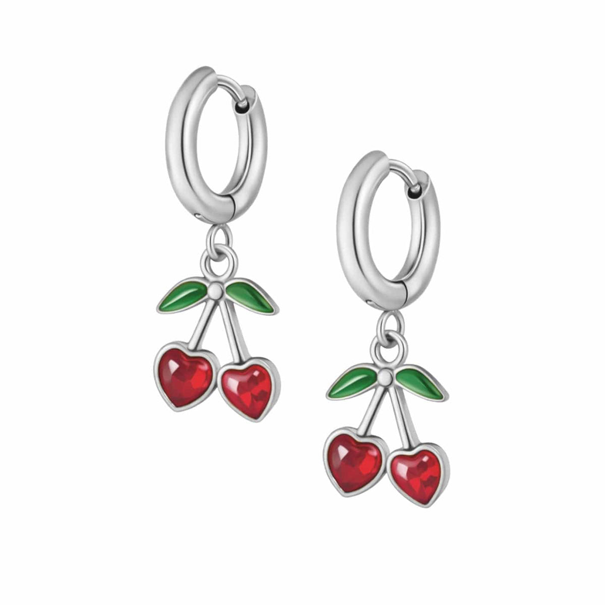 Bohomoon Stainless Steel Rouge Hoop Earrings