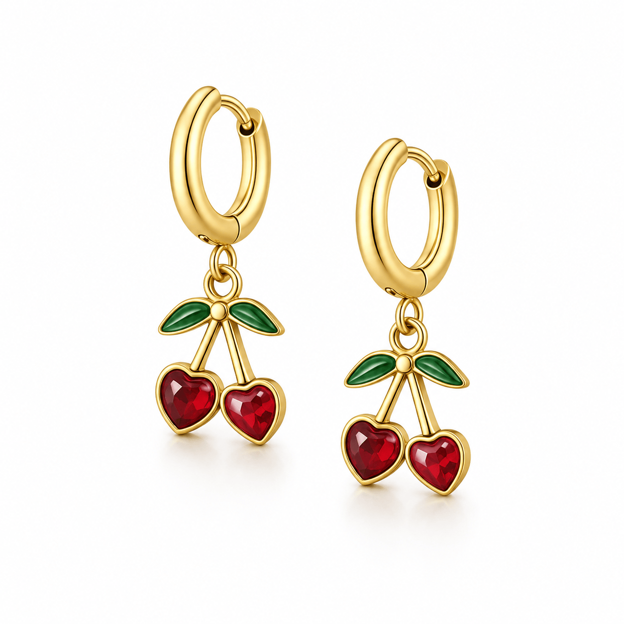 Bohomoon Stainless Steel Rouge Hoop Earrings