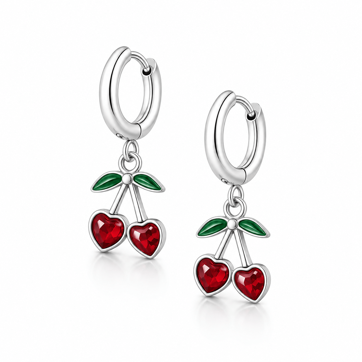 Bohomoon Stainless Steel Rouge Hoop Earrings