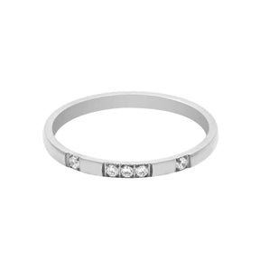 BohoMoon Stainless Steel Sadie Ring Silver / US 3 / UK F / EUR 44 / (midi)